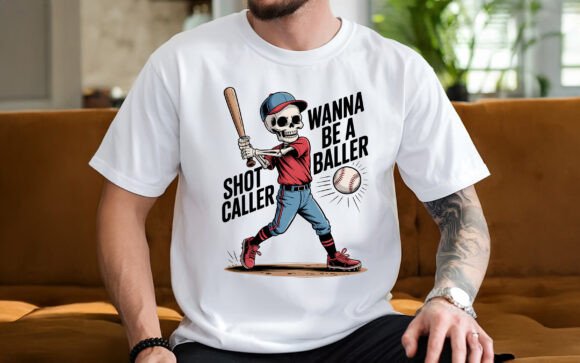 Baller Shot Caller Graphics for T-Shirt Designs