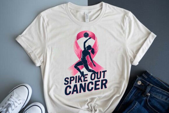 Breast Cancer Volleyball Pink Gameday Graphics for T-Shirt Designs