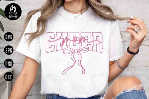 Cheer Mom SVG: Graphics for T-Shirt Designs