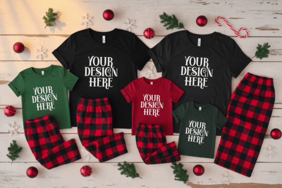 Christmas Family Mockups: Graphics & Product Mockups