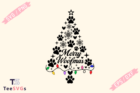 Merry Woofmas SVG: A Designer's Take on Holiday Dog Mom Art