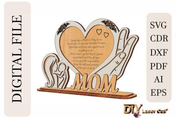 Mother's Day Heart Gift Laser Cut Review