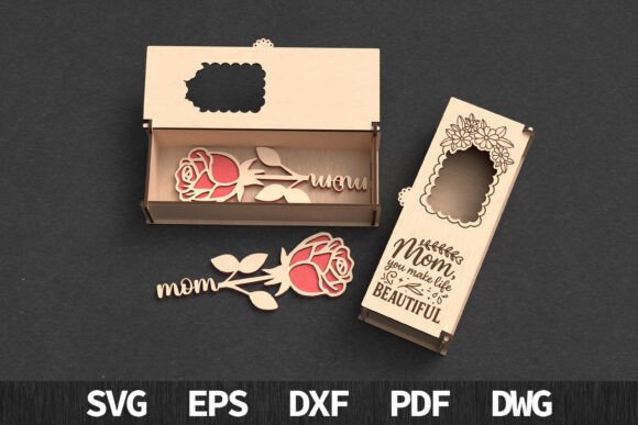Mother S Day Laser Cutting: Mom Rose Gift Box SVG Review