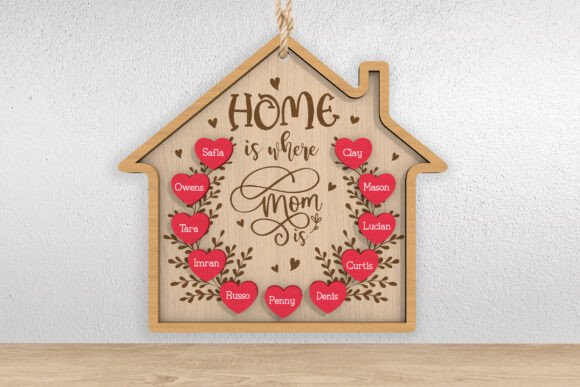Personalized Laser Cut Heart Names for Signs