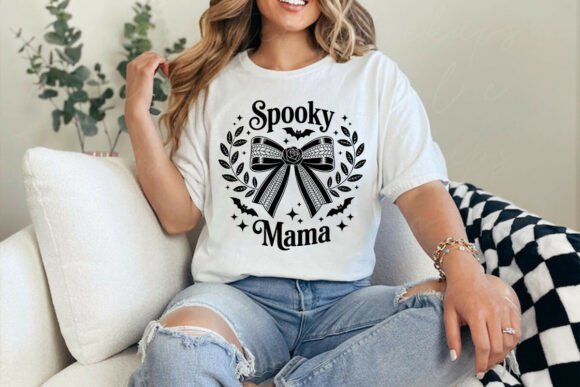 Spooky Mama Halloween PNG for T-Shirt Designs & Graphics